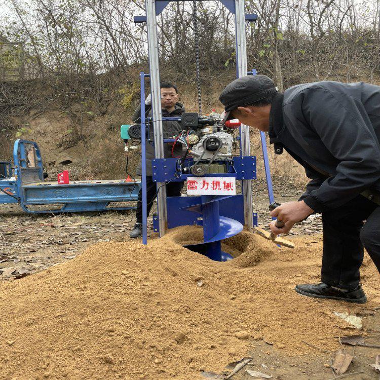 【庭院光伏建设】光伏阵列安装重要利器——打桩机-河南雷力机械制造有限公司