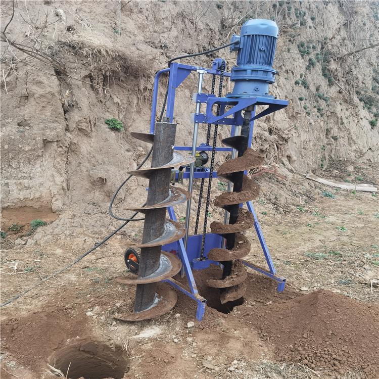 微型钻孔机光伏打桩纯手工操作-河南雷力机械制造有限公司