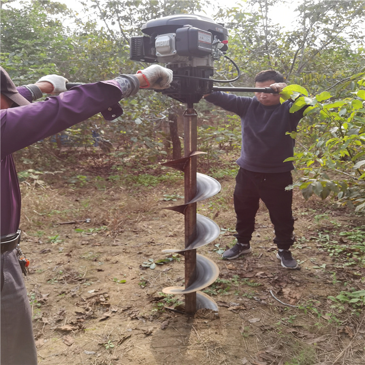 螺旋钻掏土打孔机自动输出-河南雷力机械制造有限公司