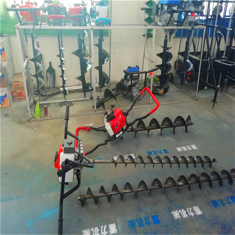 横向螺旋钻坑机设计紧凑，便于携带-河南雷力机械制造有限公司