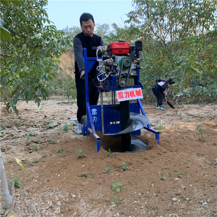 柴油钻树坑机自动打坑设备-河南雷力机械制造有限公司