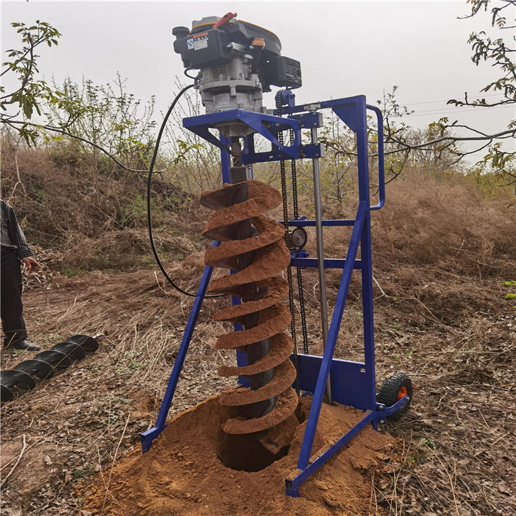 防护网打孔机栽水泥桩灵便-河南雷力机械制造有限公司