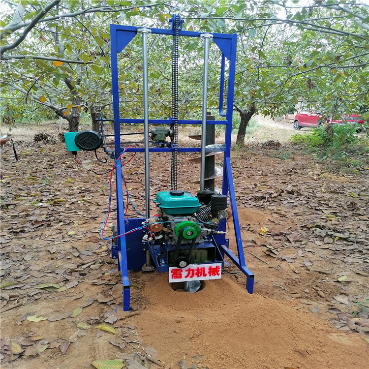 栽电线杆挖坑机柴油打洞全自动-河南雷力机械制造有限公司